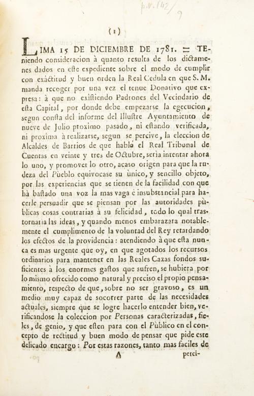 Carlos IV : Real cédula en que la Corona recoge un donativo