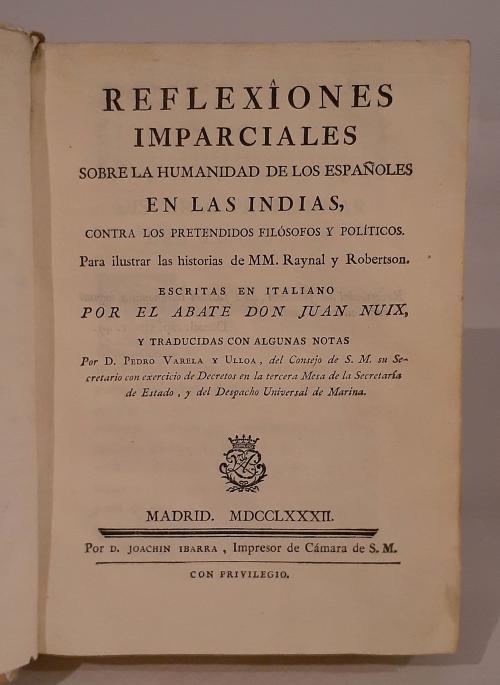 Nuix, Juan; Varela y Ulloa, Pedro (Trad.) : Reflexiones im