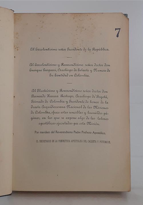 Larquer, Emilio et al.  : Las misiones católicas en Colomb