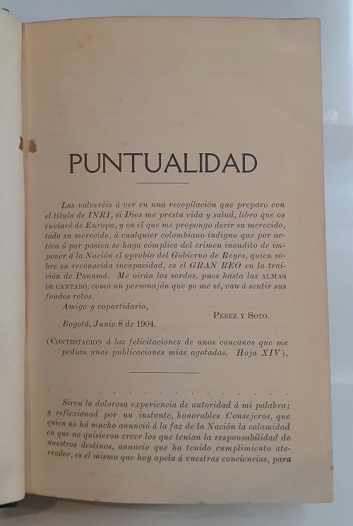 Pérez, Juan Bautista y Soto : INRI 
