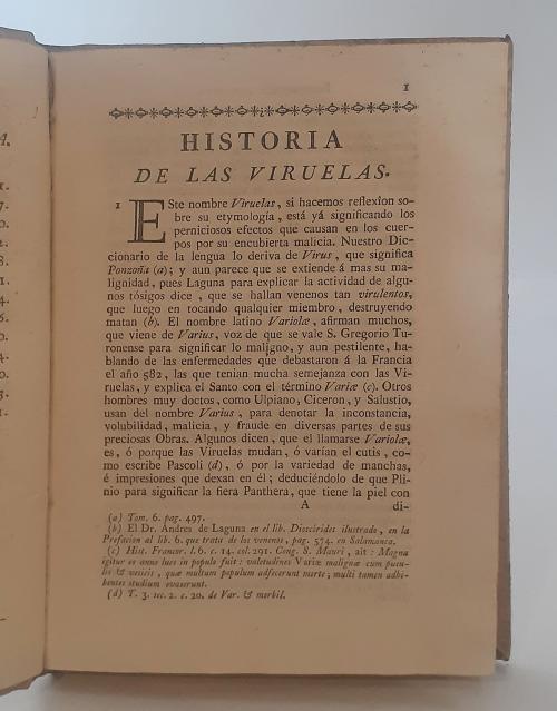 Amar, Joseph : Instrucción curativa de las viruelas, dispue