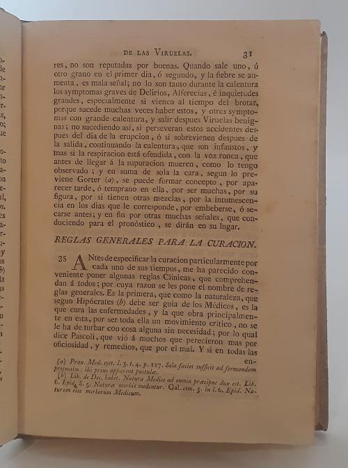 Amar, Joseph : Instrucción curativa de las viruelas, dispue