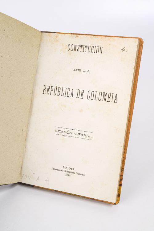 República de Colombia : Constitución de la República de Col