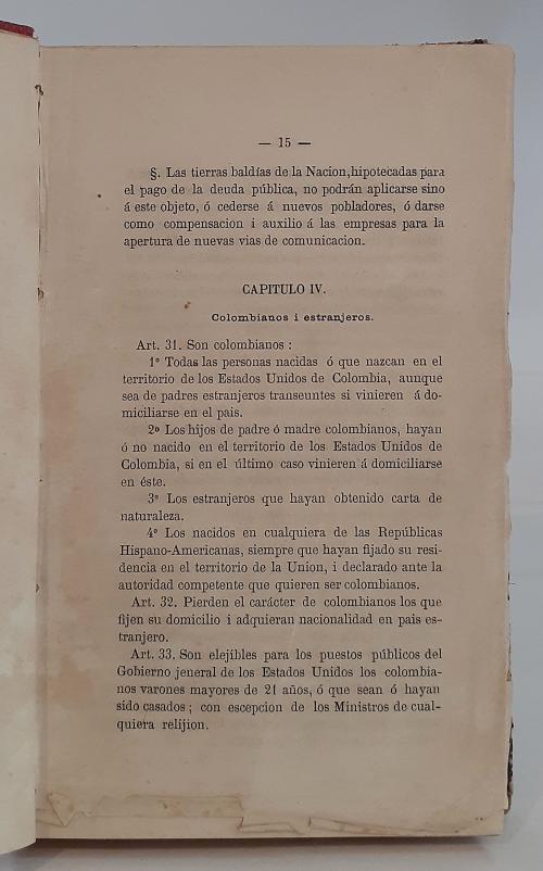 Arosemena, Julio  : Constitución de los Estados Unidos de C