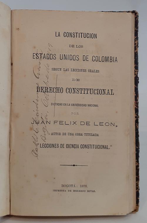 Arosemena, Julio  : Constitución de los Estados Unidos de C