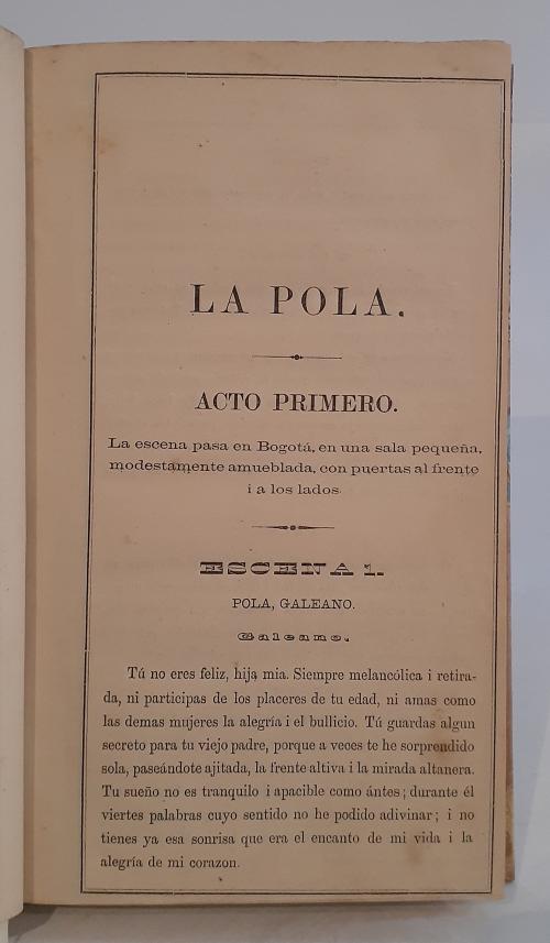 Rivas, Medardo : La Pola: drama histórico en cinco actos [