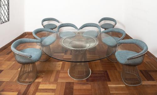 Mesa de comedor vintage estilo Warren Platner Dining Table 