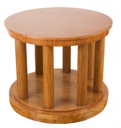 Mesa o base de comedor con columnas en madera