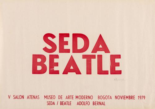 Adolfo Bernal (Colombia, 1954 - 2008) : Seda Beatle