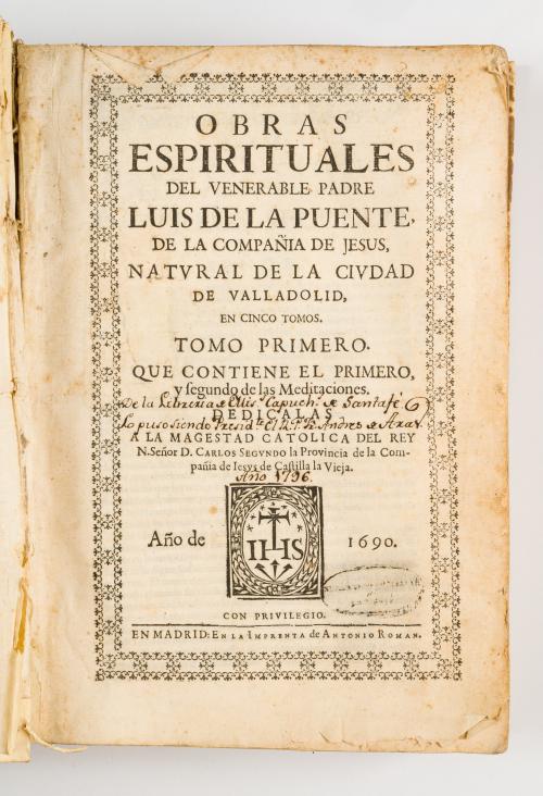 Puente, Luis de la : Obras espirituales del venerable padre