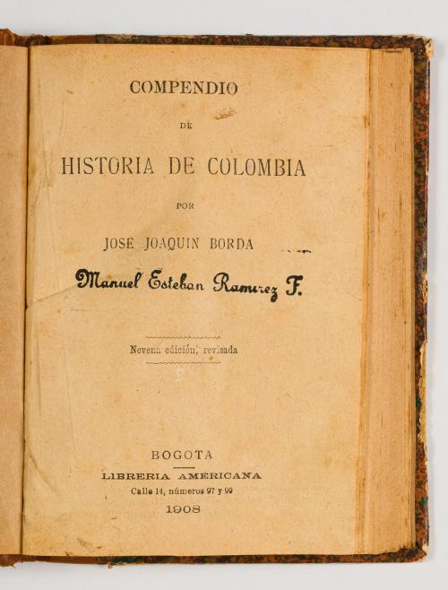 Borda, José Joaqu : Compendio de historia de Colombia