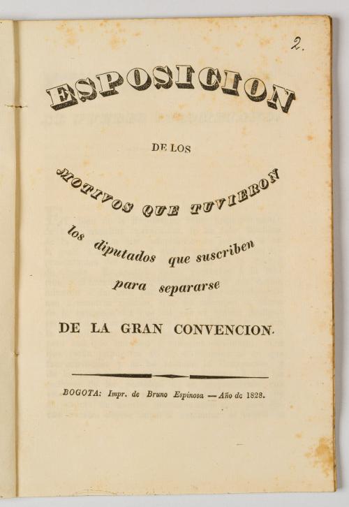 VV. AA. : Esposición de los motivos que tuvieron los diputa