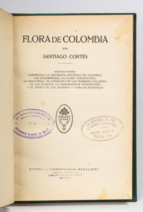Cortés, Santiago : Flora de Colombia 