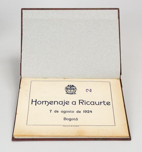 Homenaje a Ricaurte. 7 de agosto de 1924. Inauguración del