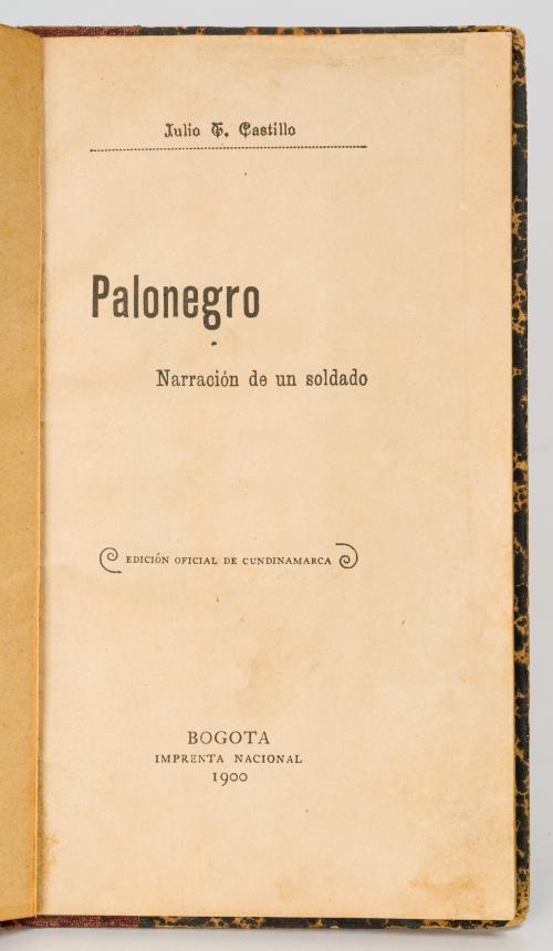 Castillo, Julio : Palo negro: Narración de un soldado