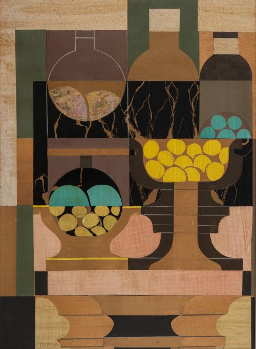 Carlos Rojas (Colombia, 1923 - 1977) : Frutas y tarros 5, d