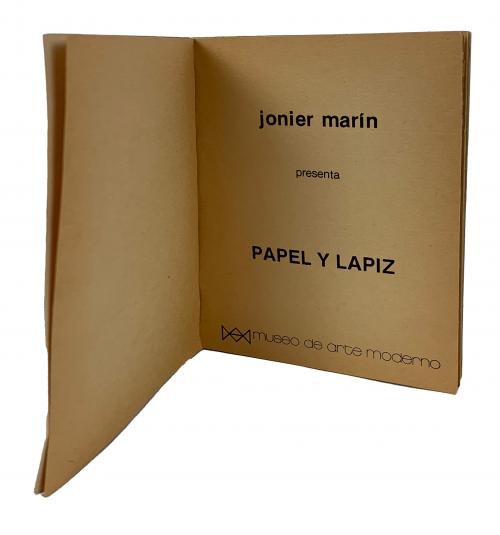 Marín, Jonier :  Papel y lápiz