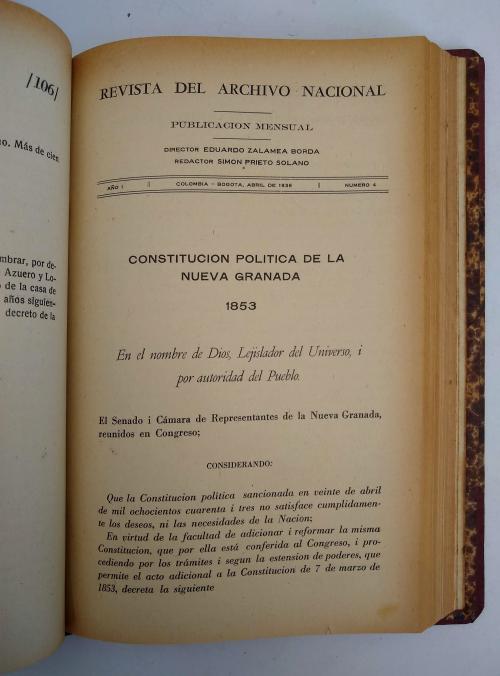 Zalamea Borda, Eduardo; Ortega Ricaurte, Enrique.  : Revist
