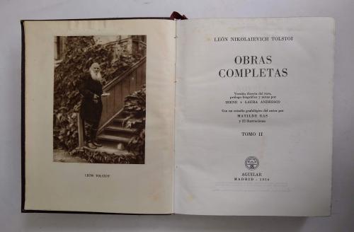 Tolstoi, León N. : Obras completas. Tomos I y II (de 2)