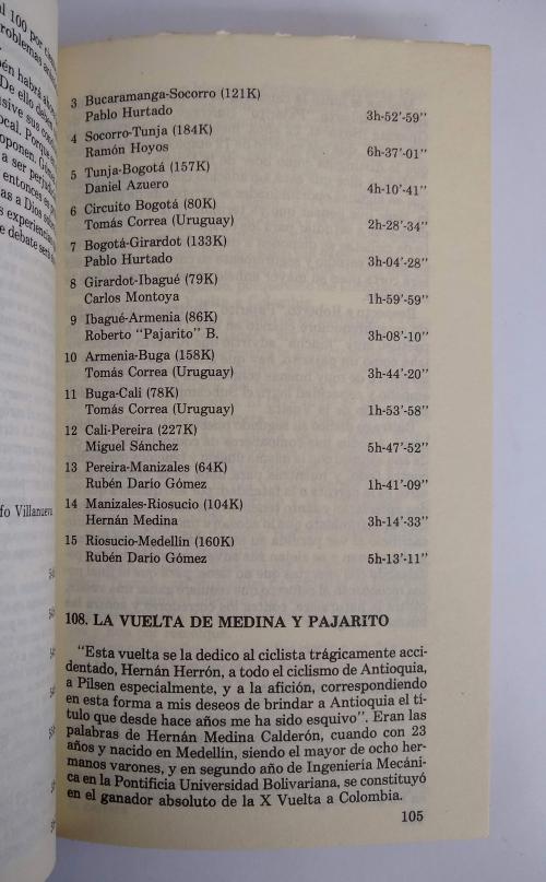 Duque, Rafael : Los Escarabajos de la vuelta a Colombia