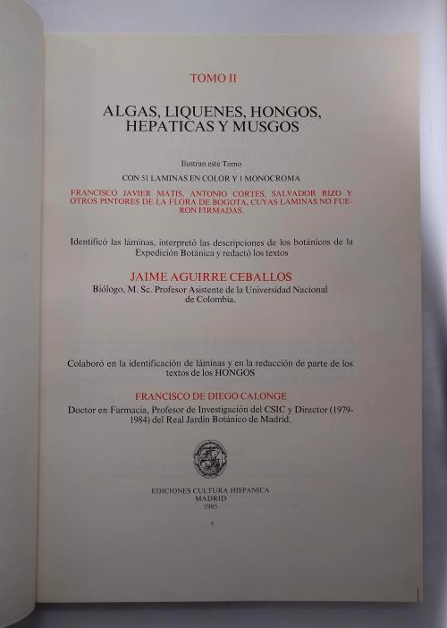 La Real Expedición Botánica del Nuevo Reino de Granada. Tom