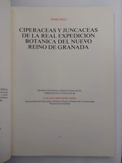 La Real Expedición Botánica del Nuevo Reino de Granada. Tom