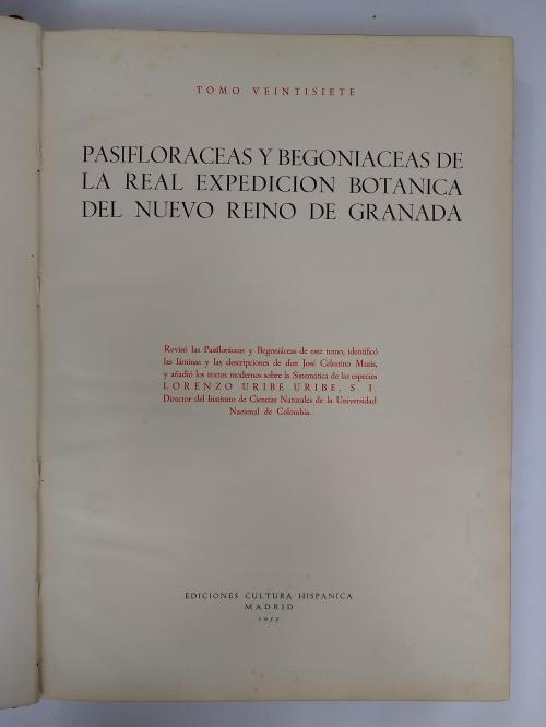 La Real Expedición Botánica del Nuevo Reino de Granada V 1,