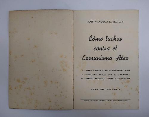 Corta, José Francisco : Cómo combatir el comunismo