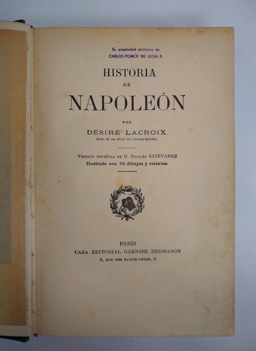 Lacroix, Désiré : Historia de Napoleón