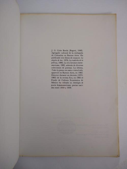 Cobo Borda, Juan Gustavo  : Obregón