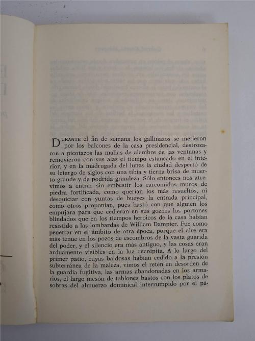 García Márquez, Gabriel  : El otoño del patriarca [Primera