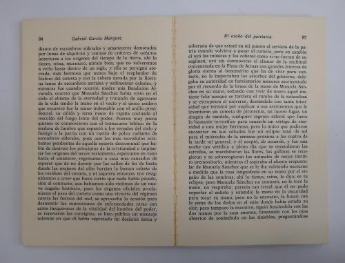 García Márquez, Gabriel  : El otoño del patriarca [Primera