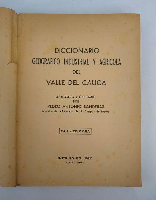 Banderas, Pedro Antonio : Diccionario Geográfico industrial