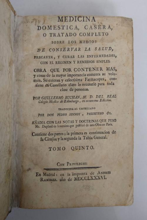 Medicina Doméstica ó Casera y Tratado completo sobre los me