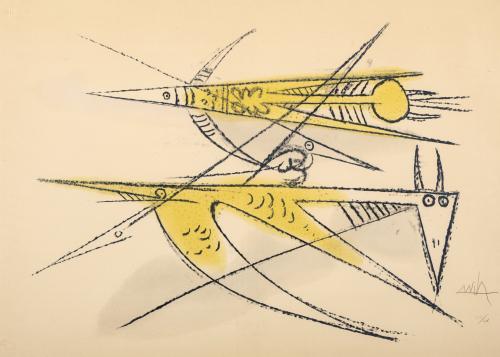 Wifredo Lam (Cuba, 1902 - Paris 1982) : Sin título