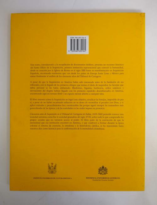 Cincuenta años de inquisición de la Cartagena de indias 161