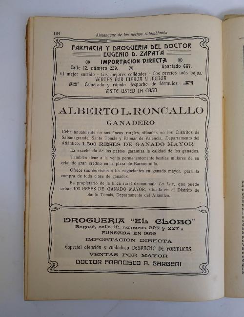 López, Eduardo : Almanaque de los hechos colombianos