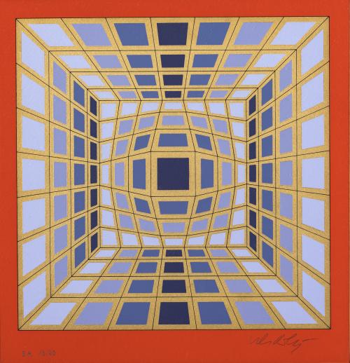 Victor Vasarely (Hungría, 1906 - Francia, 1997) : Datta