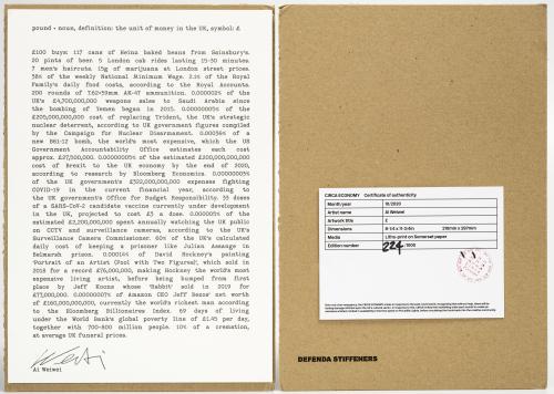 Ai Weiwei (China, 1957) : £ (Money) - Circa economy