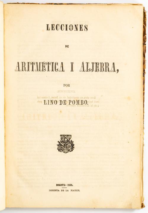 Pombo, Lino de : Lecciones de aritmética y Álgebra