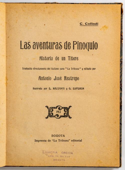 Collodi, Carlo : Las aventuras de Pinoquio. Historia de un 