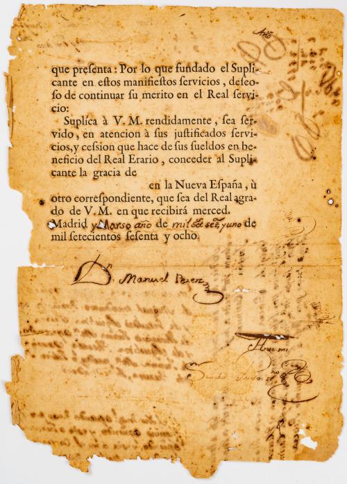 Enciso, Jerónimo de :  Carta de petición al Rey