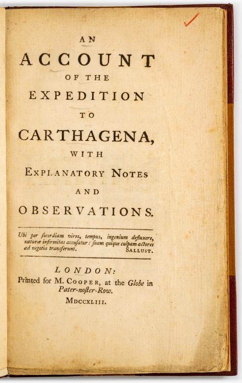 An account of the expedition to Carthagena with explanatory