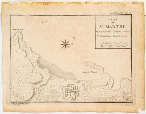 Feuillée, Louis : Plan de Ste Marthe