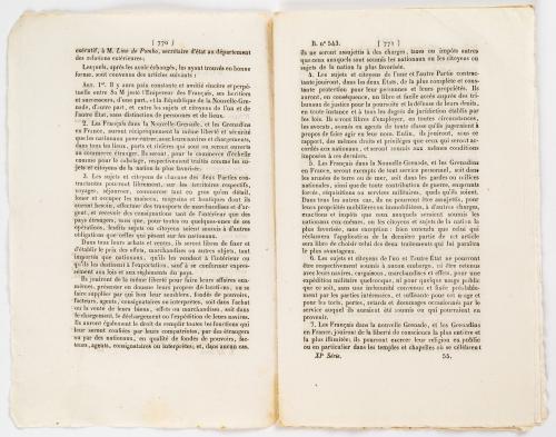 Napoleon III : Décret Impérial portant promulgation du Trai