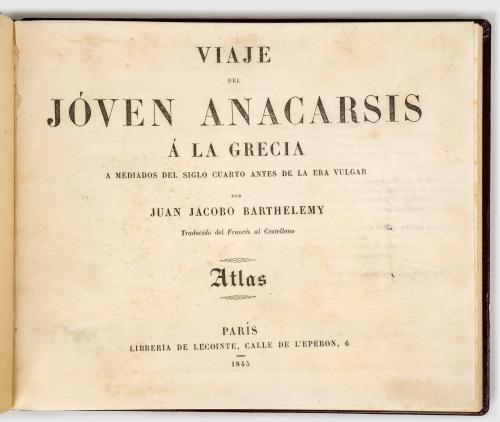 Barthelemy, Juan Jacobo : Atlas Viaje del Joven Anacarsis 