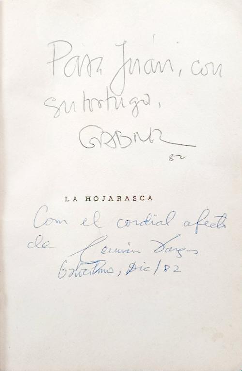 García Márquez, Gabriel : La Hojarasca [Edición firmada]