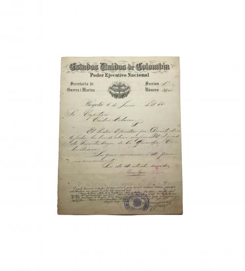 Documento firmado por Eliseo Payán