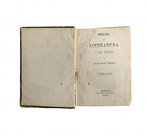 Molina, Juan José : Ensayos de literatura y de moral