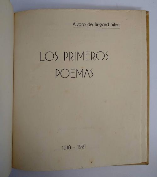 Brigard Silva, Alvaro de : Los primeros poemas 1918-1921 [E